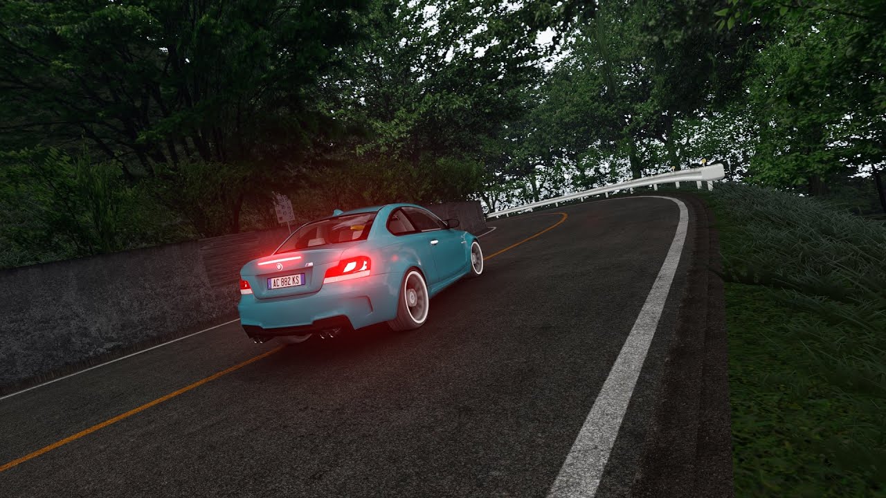 Assetto Corsa, time attack on kr Myogi in BMW 1M, a 3:58