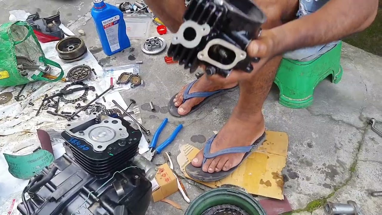 Suzuki Hayate complete engine assemble #bikelover #viral [part 2]