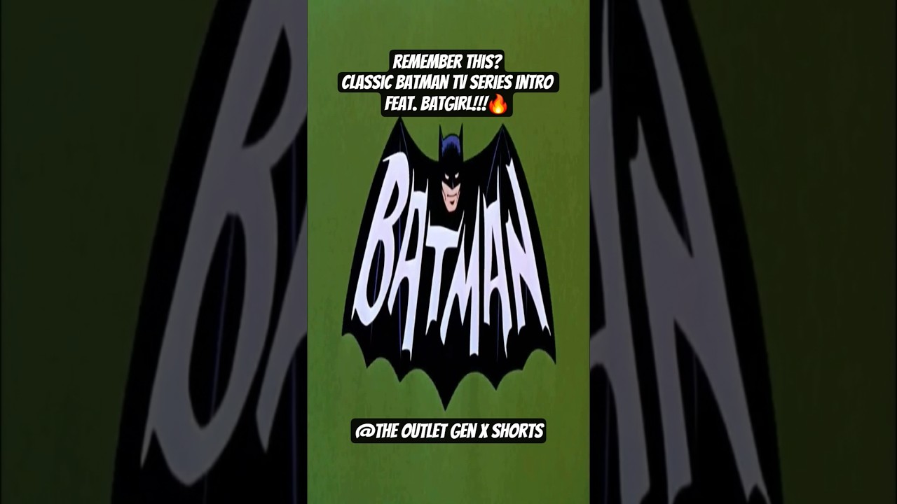 CLASSIC 1960s BATMAN TV SHOW INTRO feat. BATGIRL #youtubeshorts #dc #batman  #batgirl