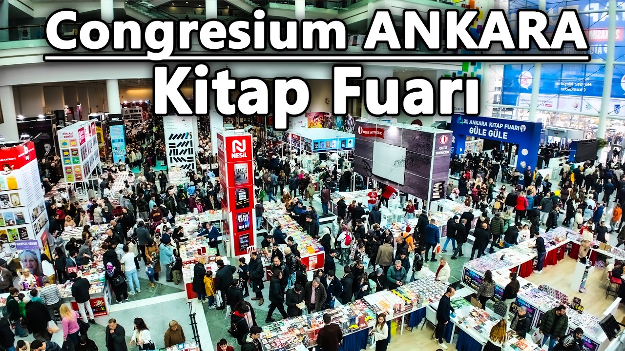 Congresium ANKARA Kitap Fuarı | 4K Walking Tour Through Book Lovers’ Paradise