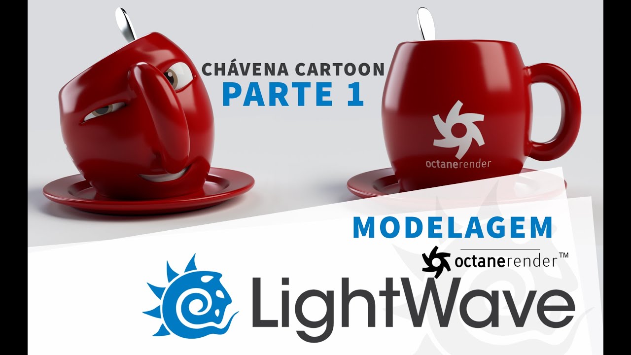 LightWave3D - Chávena Cartoon Parte1