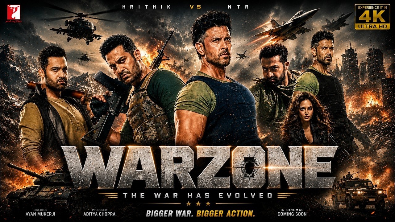 WARZONE Full Hindi Movie | Hrithik Roshan | Jr NTR | Kiara Advani | Biggest Action Blockbuster Movie