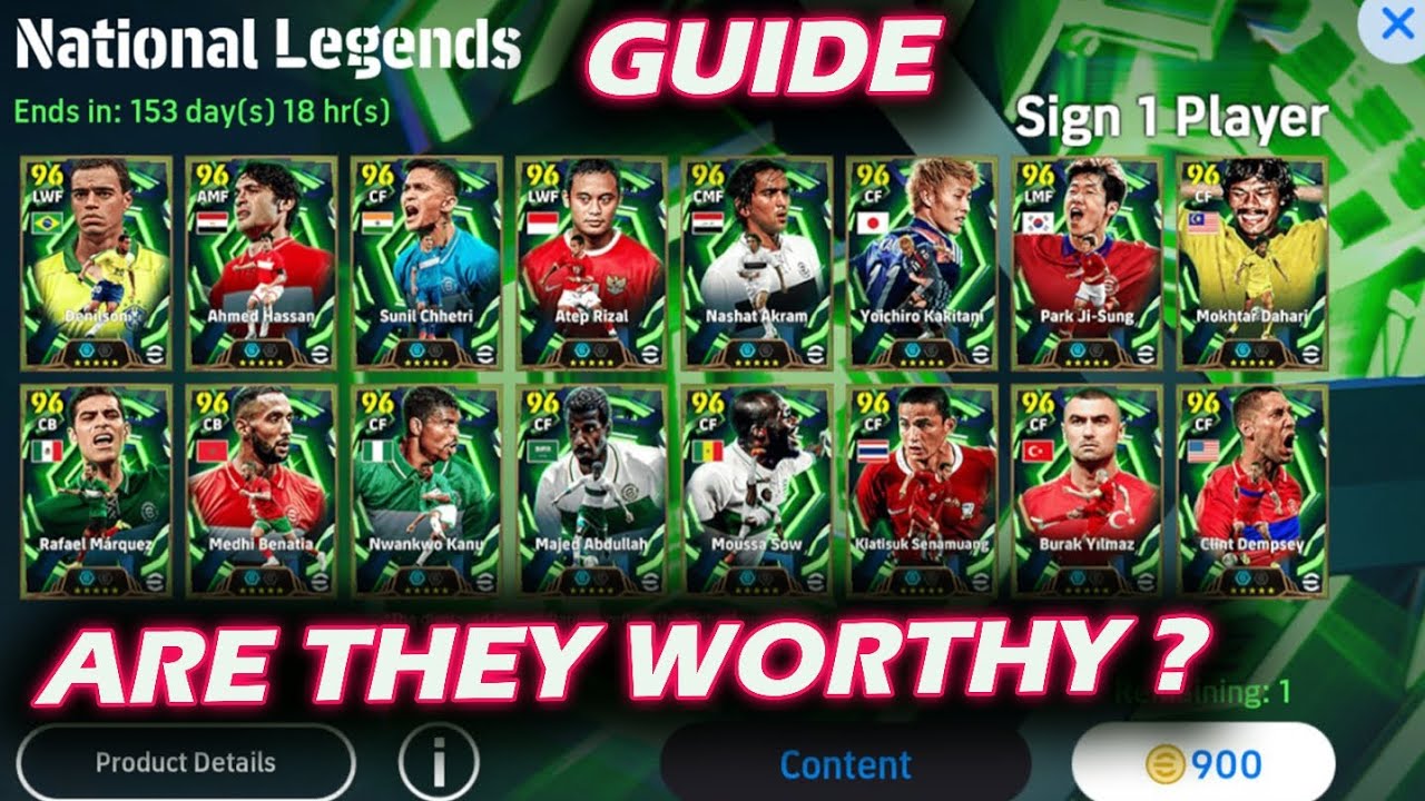 WHICH NATIONAL LEGEND IS REALLY WORTHY TO SIGN🤔in eFootball 2026 ?