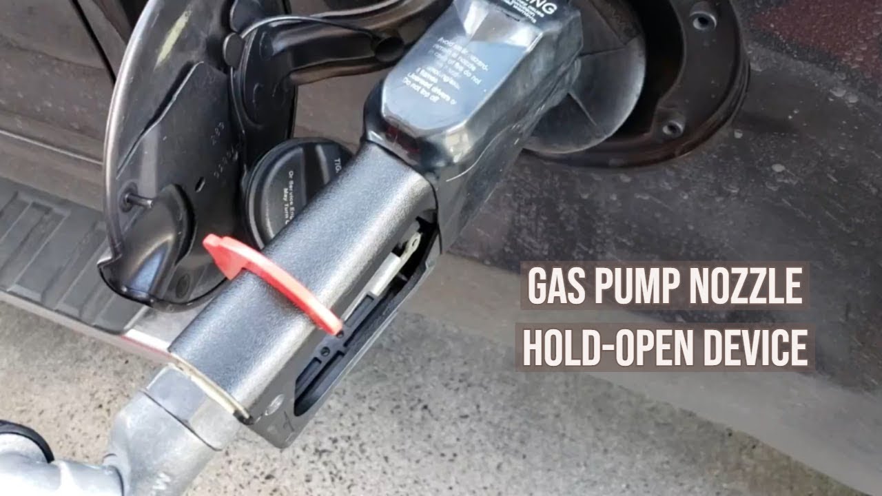 Gas Pump Nozzle Hold Open Device
