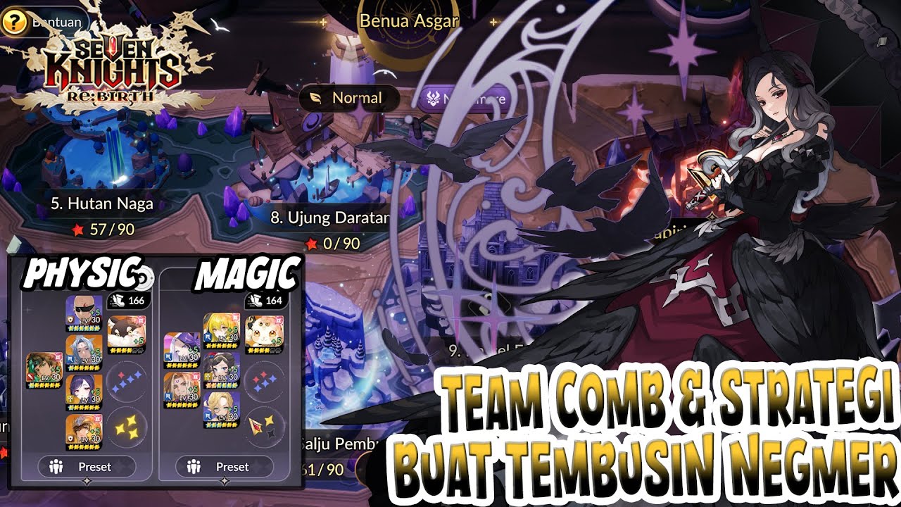 Team Push Nightmare sampe ke chapter 15 pake ini nih pasti TEMBUS! | Seven Knights Re:BIRTH
