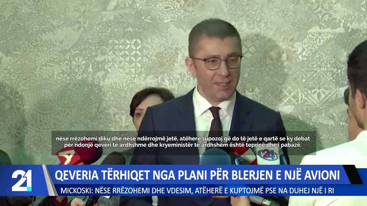 Qeveria tërhiqet nga plani për blerjen e një avioni! Mickoski: Nëse rrëzohemi dhe vdesim...