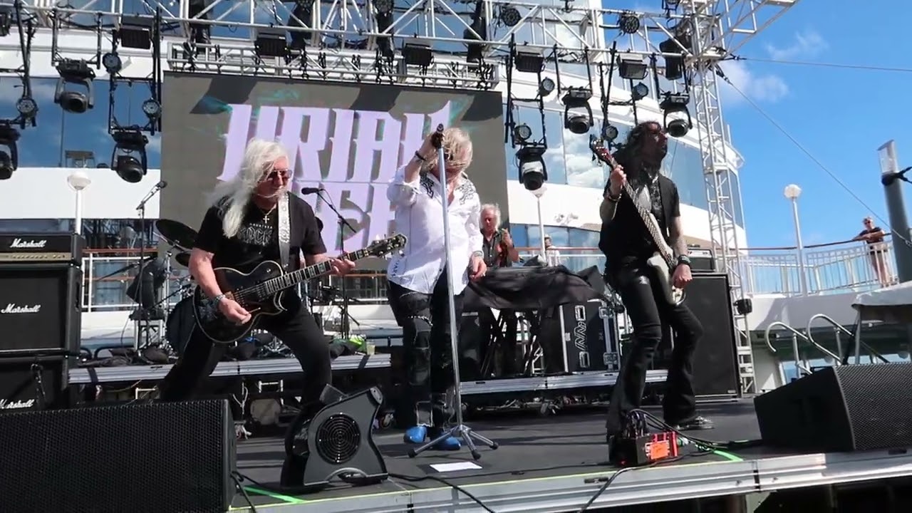 Uriah Heep - Rainbow Demon / Stealin - On the Blue Cruise - NCL Pearl - FRONT ROW - 4/8/24 POOL