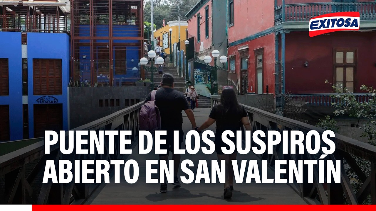 🔴🔵 Municipalidad de Barranco mantendrá abierto el Puente de los Suspiros por San Valentín
