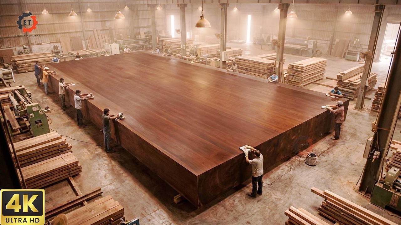 Extreme Wood Processing | Full Process of Cutting 3 Giant Logs Bigger Than a Container Truck