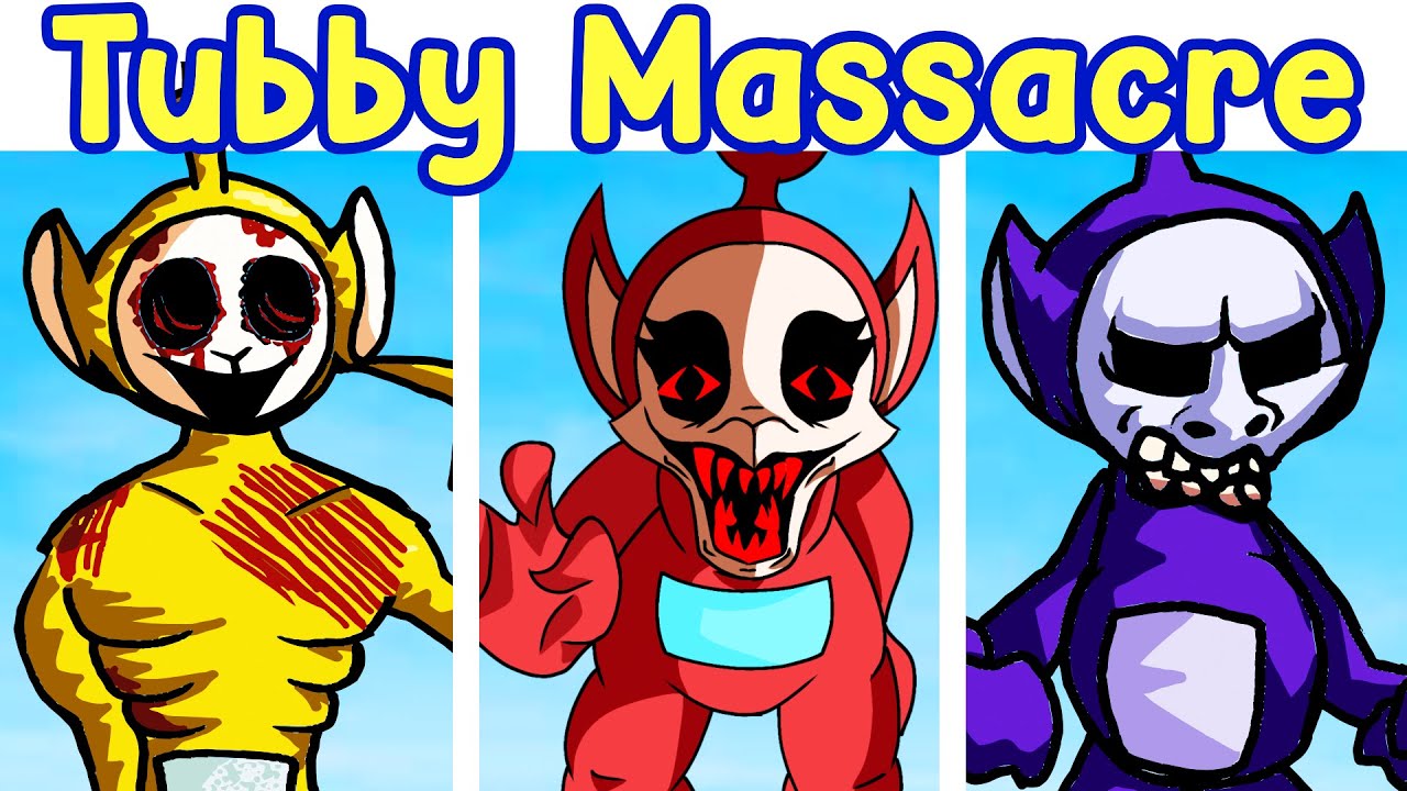 Friday Night Funkin': VS SlendyTubbies (Infected Tinky, LaaLaa, Po) Night Tubby Massacre | FNF Mod