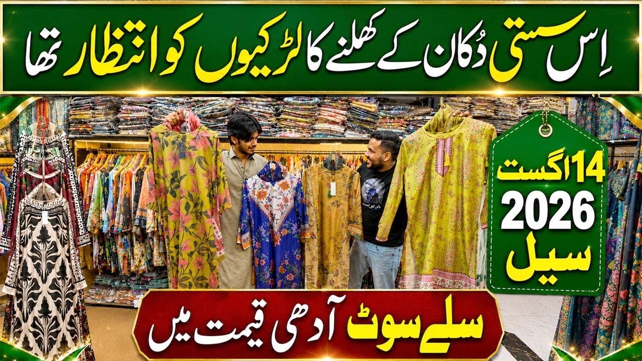 14 August Sale | Stitched Viral 2026 Dresses | Hooriya Arts Tariq Road Karachi