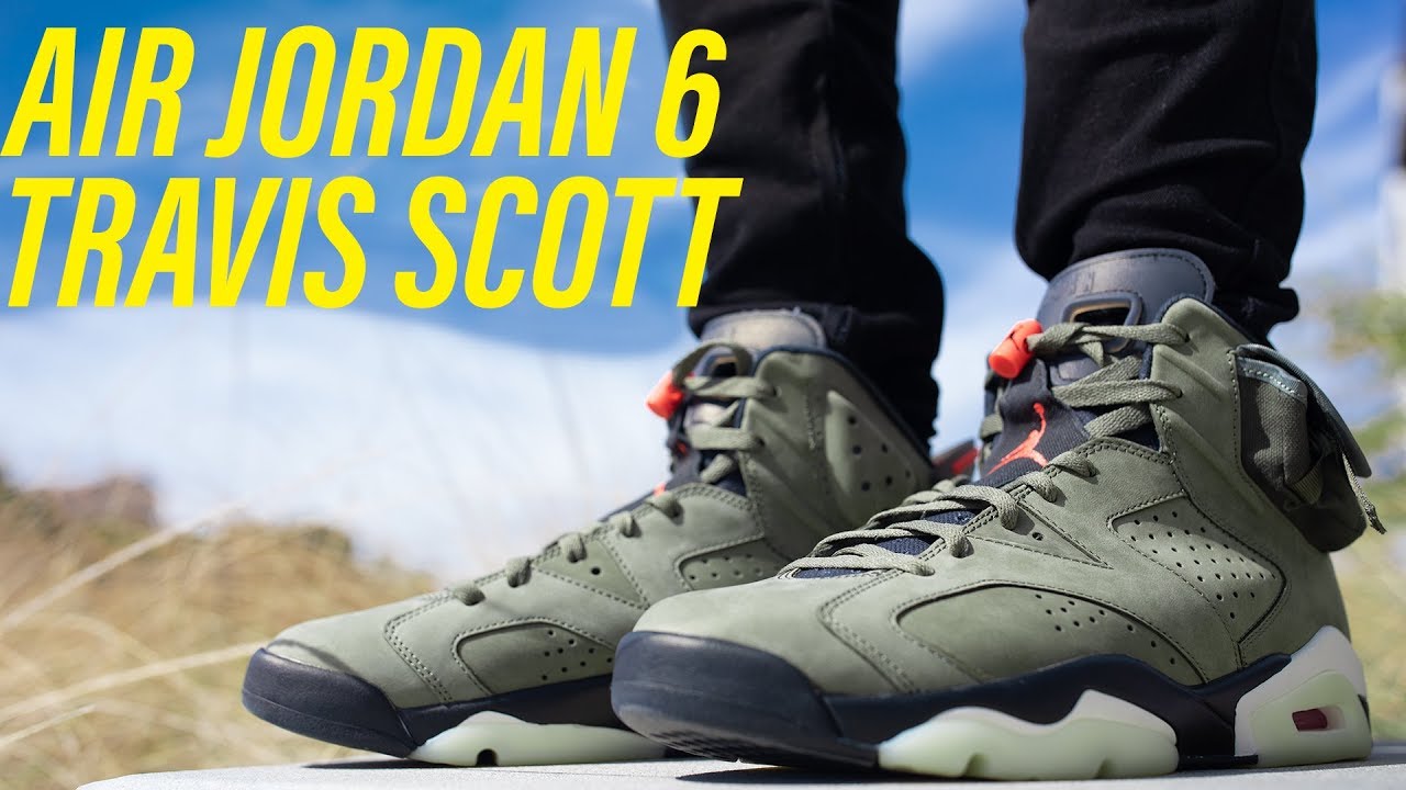 AIR JORDAN 6 TRAVIS SCOTT ON FEET, REVIEW, UNBOXING AND HOW TO SPOT FAKES!