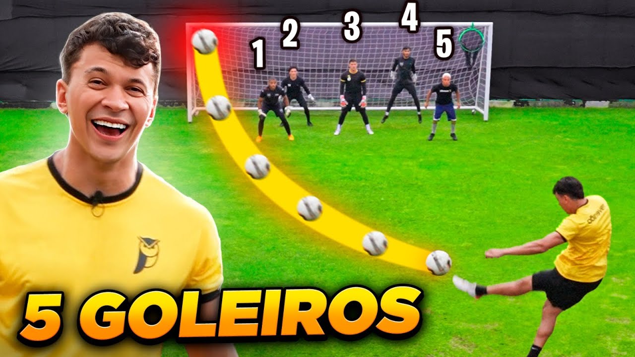 AMADORES vs 5 GOLEIROS! SERÁ QUE DÁ PRA FAZER GOL?? 😱⚽️