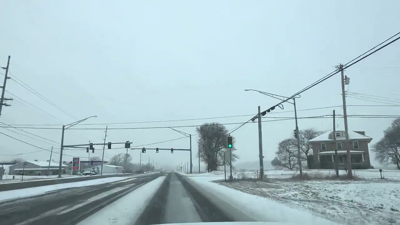 Snow again! Going home now from my caregiving job duty for 2 days straight. 