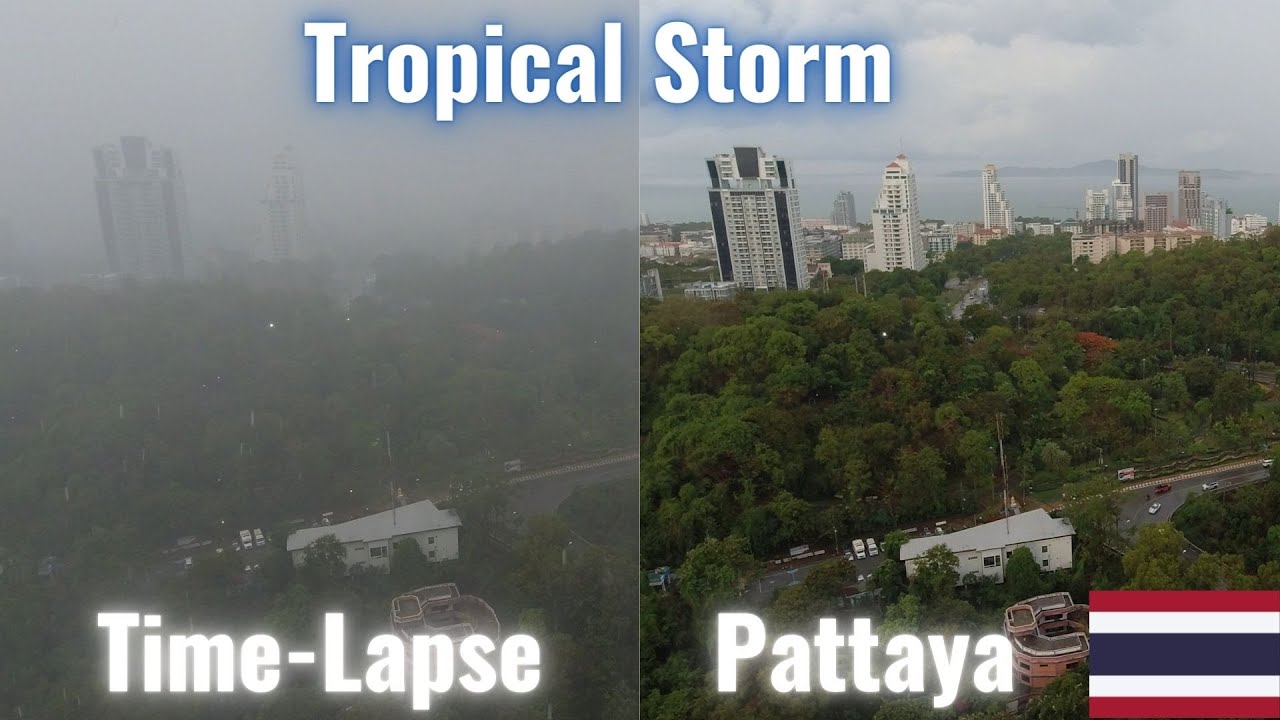 Tropical Storm (Time Lapse) - Pattaya THAILAND