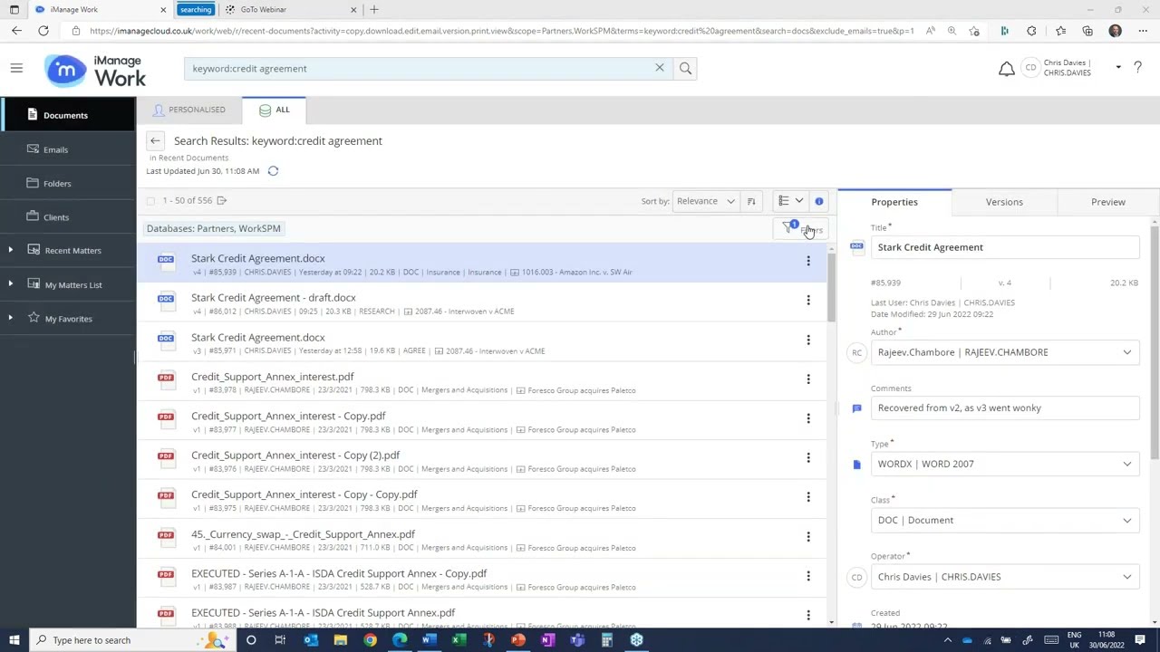 Ascertus Top Tips - Ep 2 - Searching in iManage Work 10