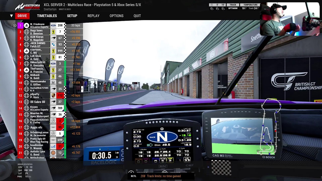 ACC PS5 | XCL Multiclass Event @ Snetterton
