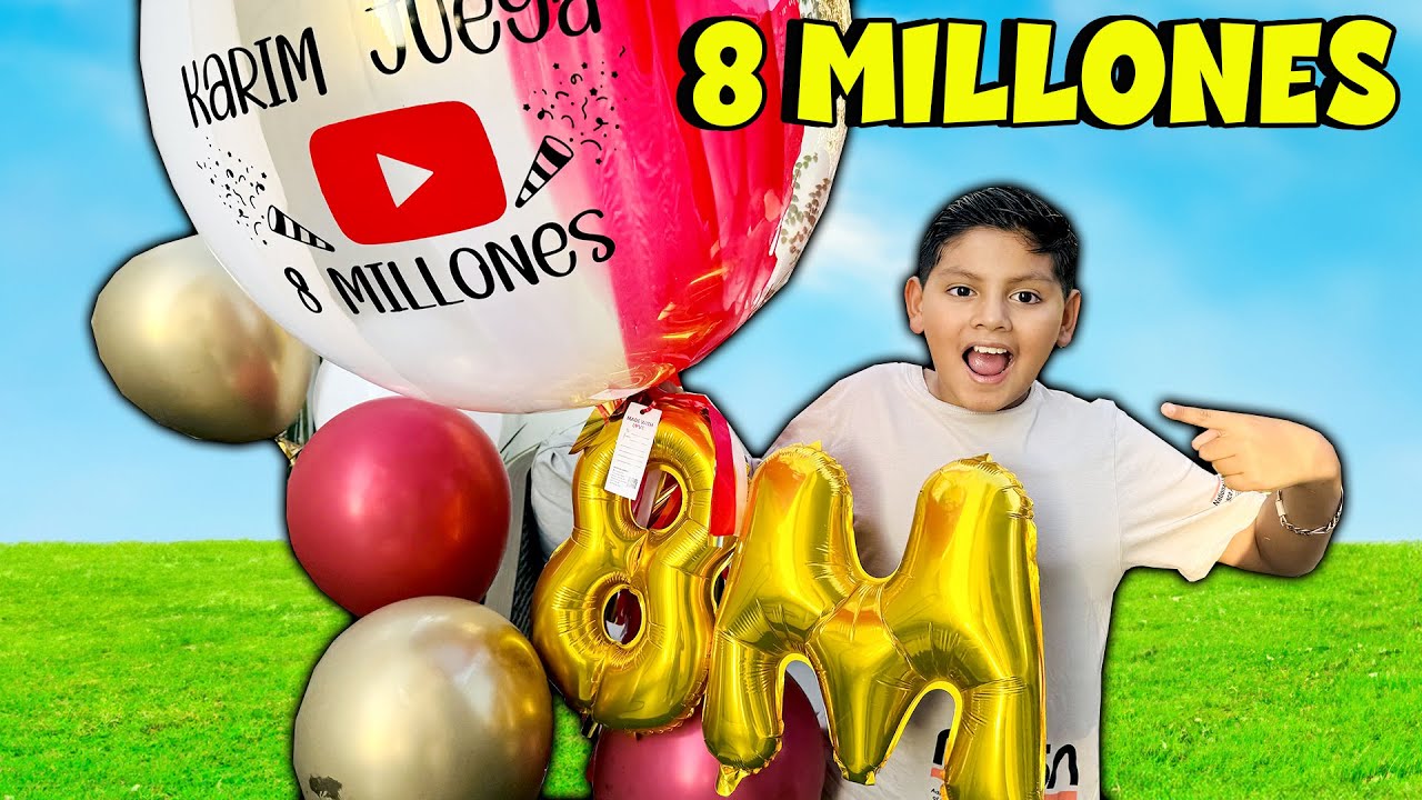 FESTEJAMOS los 8 MILLONES de KARIM JUEGA | Family Juega