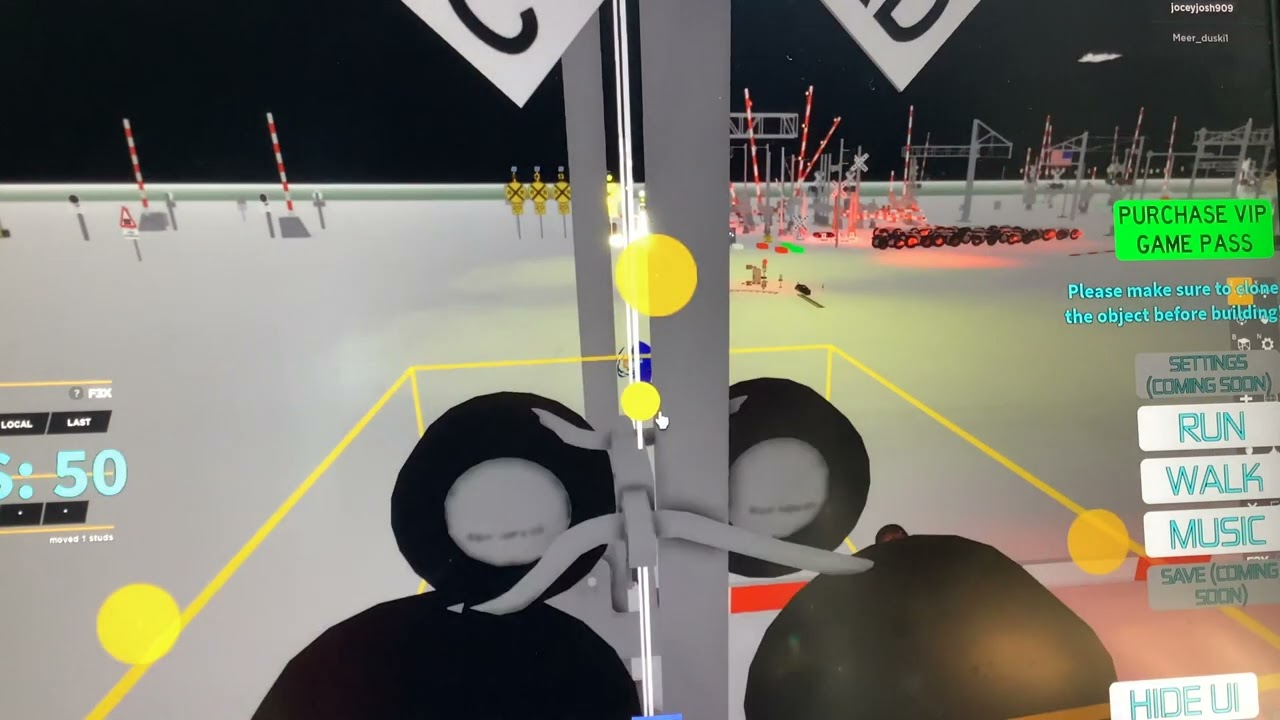 Building a Railroad crossing in Roblox