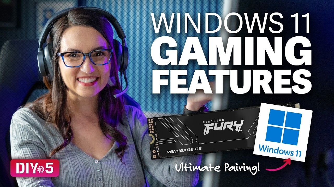 Windows 11 Gaming Features &ndash; DIY in 5 Ep 270