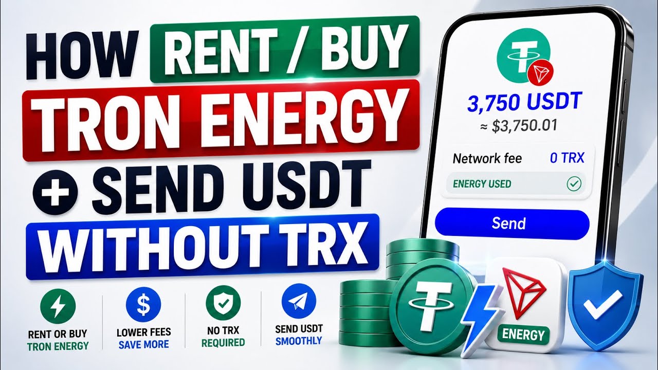 How Rent / Buy TRON Energy + Send USDT Without TRX (TronLink & Trust Wallet Tutorial)
