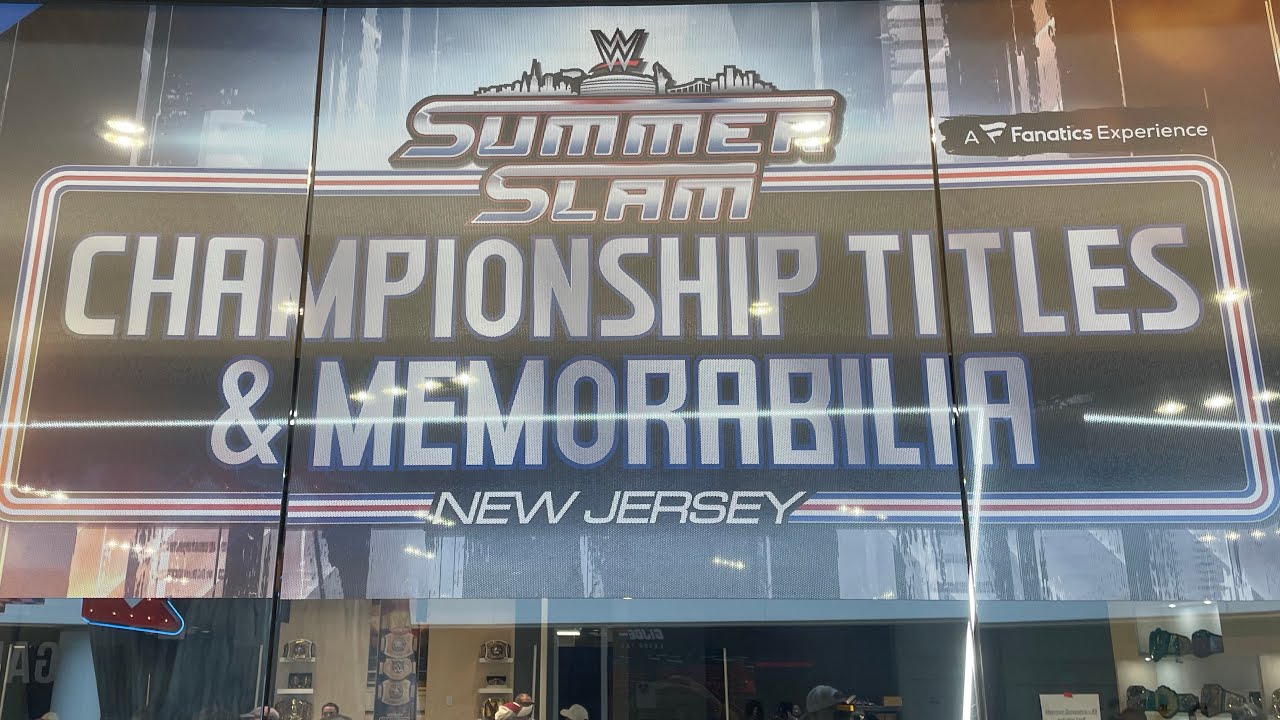 WWE Summerslam 2025 Superstore- Championship Title Belts & Memorabilia Full Tour & Walkthrough