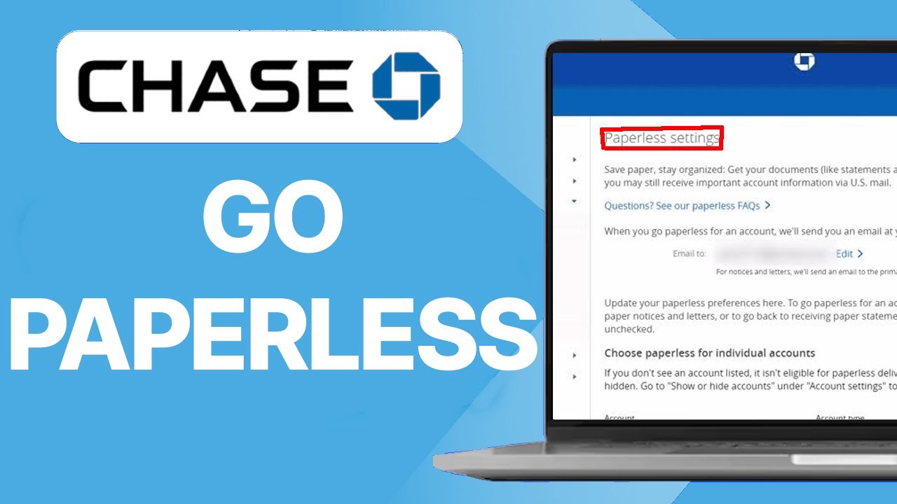 Go Paperless with Chase &ndash; How to Set Up Online Statements
