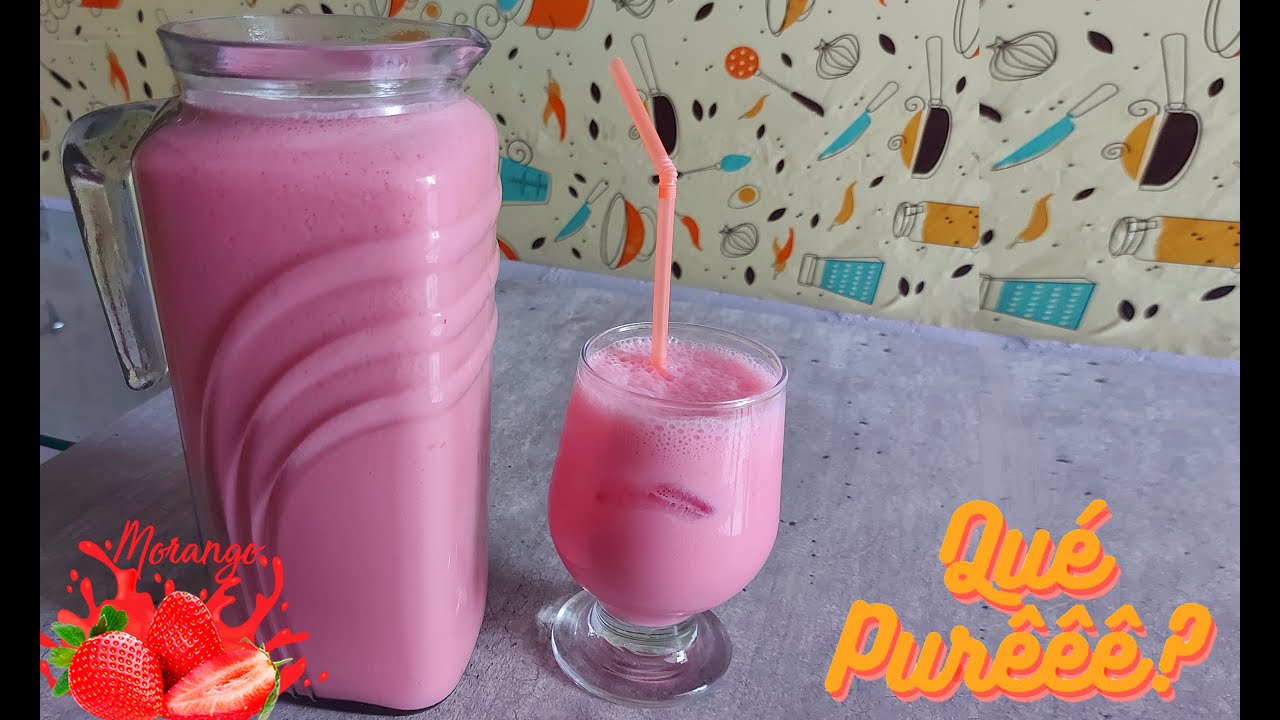 Coquetel de Morango sem álcool muito fácil de fazer!