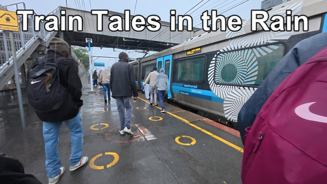 Riding the Storm 🚆🌧️ | Cape Town Train Adventure from Eerste River to Vasco