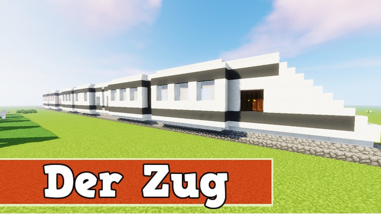 Wie baut man einen Zug in Minecraft | Minecraft Deutsch Zug Bauen Tutorial