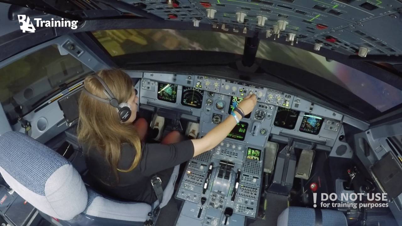 Inexperienced girl trying to land A320