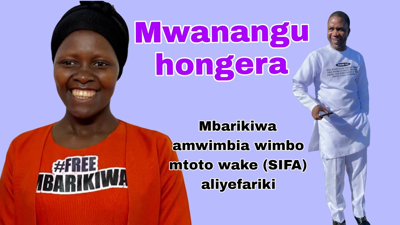 Kwa machozi. Mbarikiwa amwimbia wimbo mtoto wake (SIFA) aliyefariki