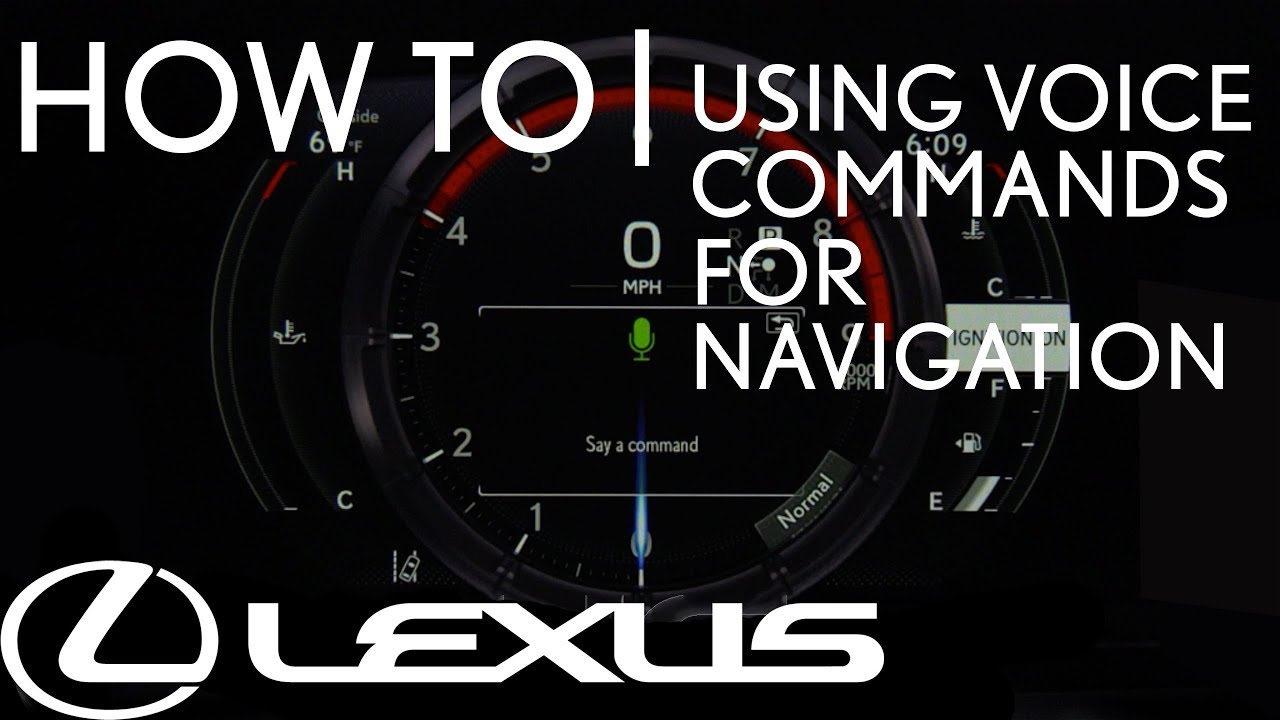 How-To Use Voice Commands for Navigation | Lexus