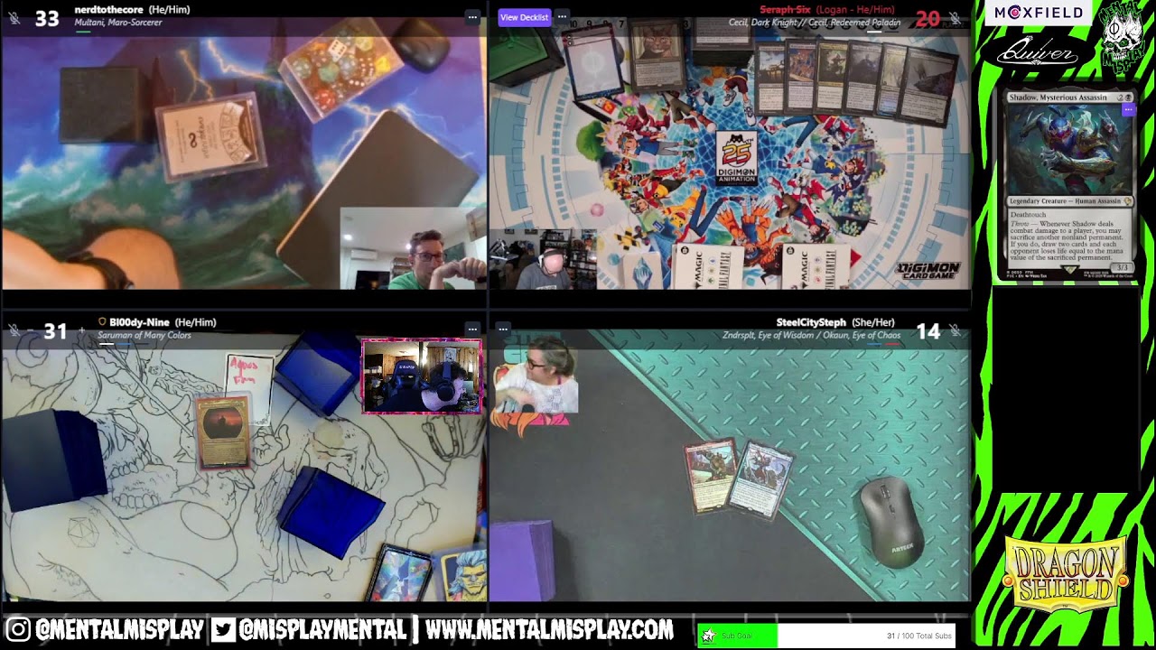 cASUAL EDH Ft. Nerd to the Core, Seraph 6 and Steel City Steph!