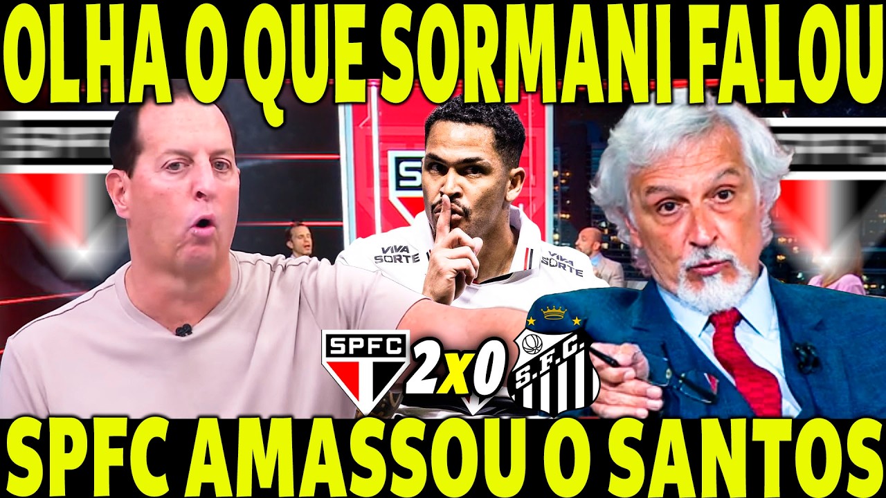 OLHA O QUE SRMANI FALOU! SPFC AMASSOU O SANTOS NO MORUMBI! VITÓRIA GIGANTE DO SPFC!