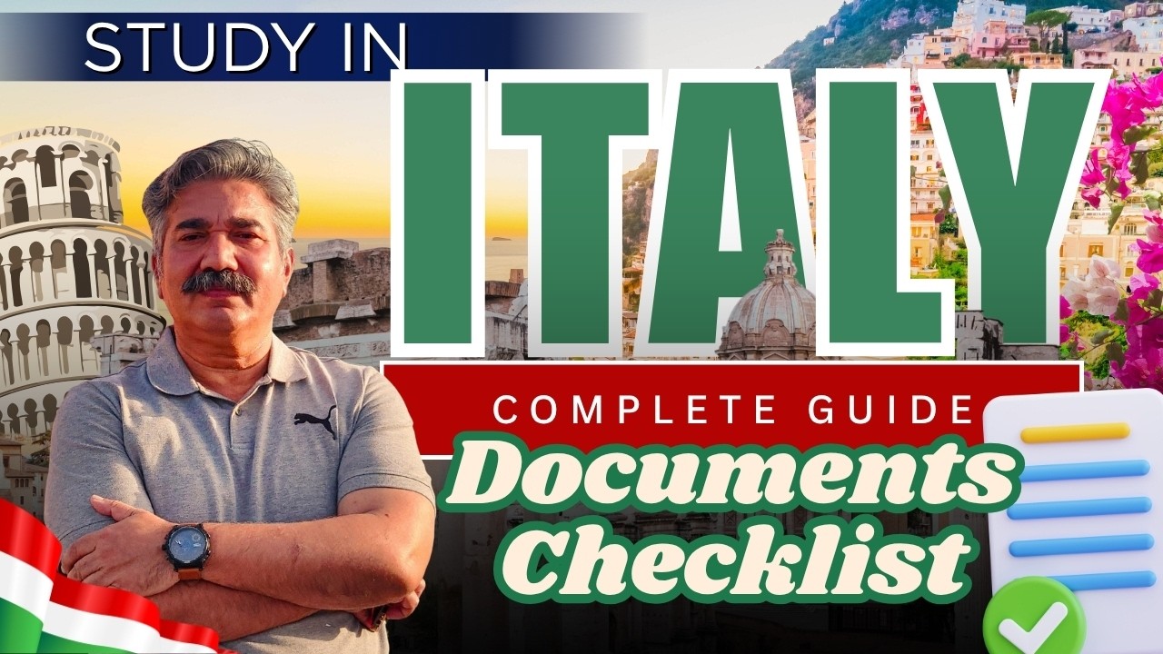 Italy Study Visa Documents | Complete Checklist | Study in Europe | Italy Study Visa Guide