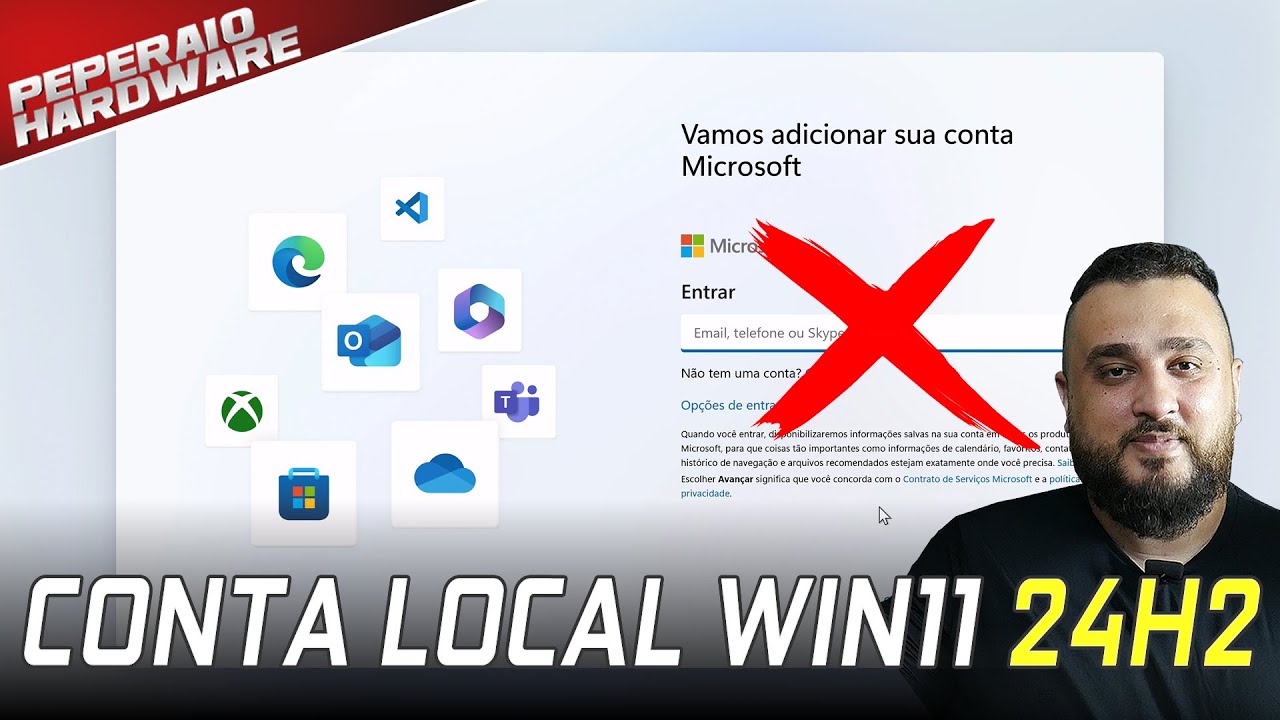 Tutorial: Bypass na Instala&ccedil;&atilde;o do Windows 11 24H2 com conta LOCAL OFFLINE