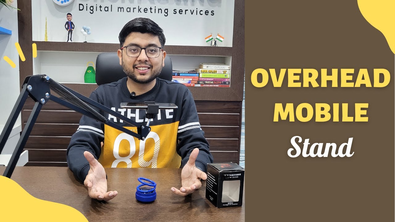 BROLAVIYA Overhead Video Stand Phone Holder Review | Best for Unboxing Review Videos