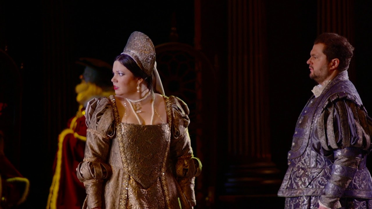 Elaine Alvarez, Celso Albelo and Marko Mimica sing the Act II Trio from Anna Bolena