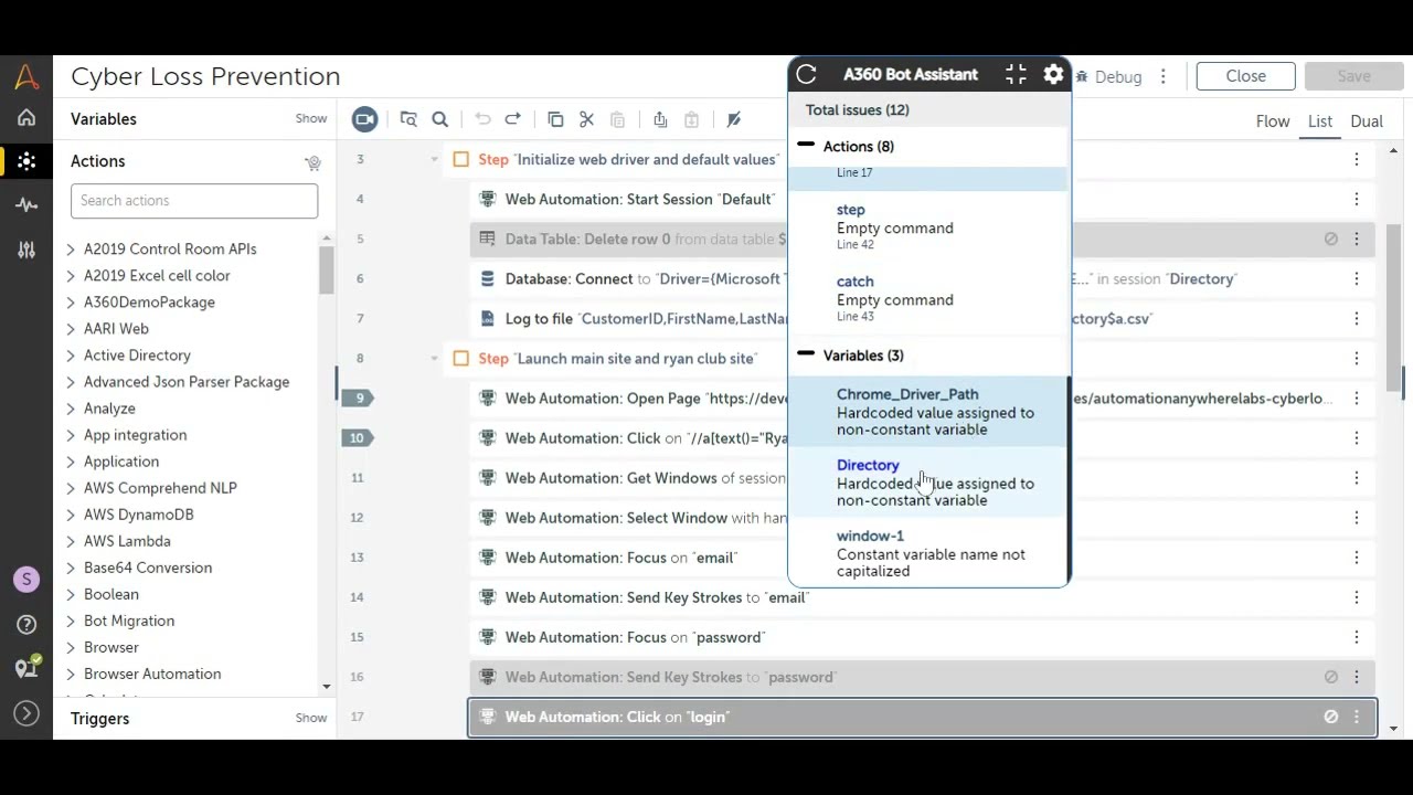 A360 Assistant Extension