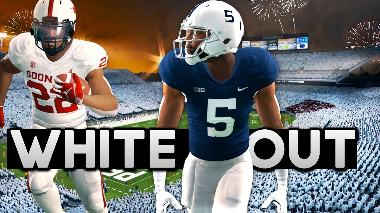 WHITE OUT in PRIME TIME! Oklahoma vs Penn State! NCAA 14 CFB Revamped Dynasty gameplay (EP4 S2)