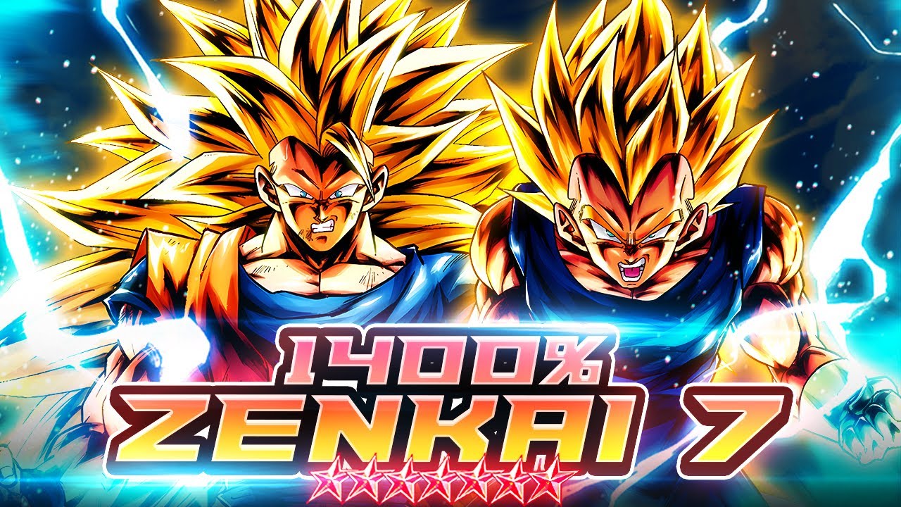 Z7, 1400%, 14* LF SSJ3 GOKU AND VEGETA UNLEASHED! MUCH IMPROVED ZENKAI! | Dragon Ball Legends