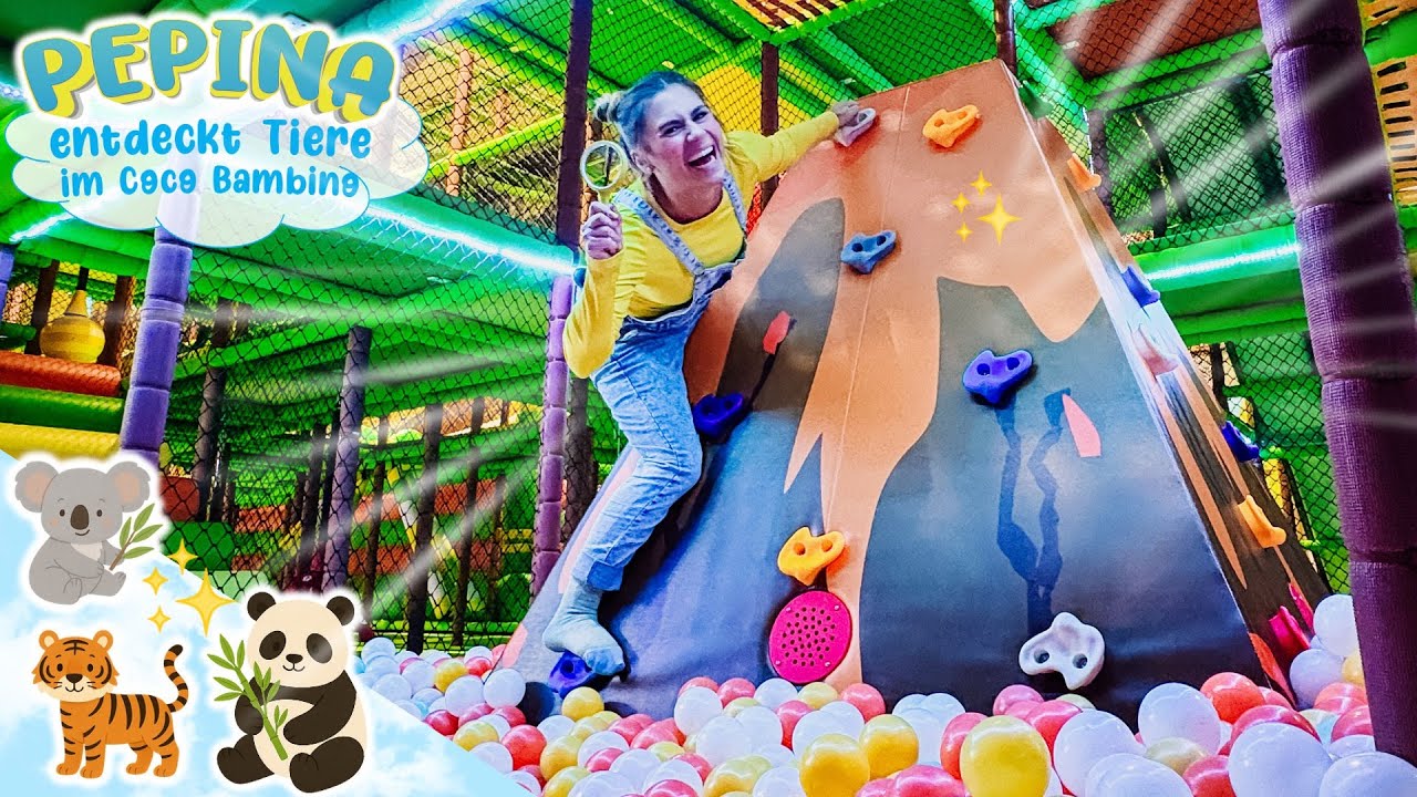 🐨 Im INDOOR-SPIELPLATZ 🦁🐘 Tier-Abenteuer mit Pepina 🔍 Lern-Spa&szlig; im CocoBambino