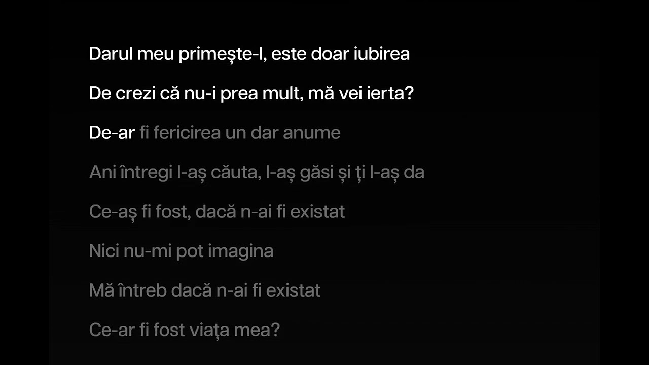 Angela Similea-Daca n-ai fi existat (Eb Major) KARAOKE