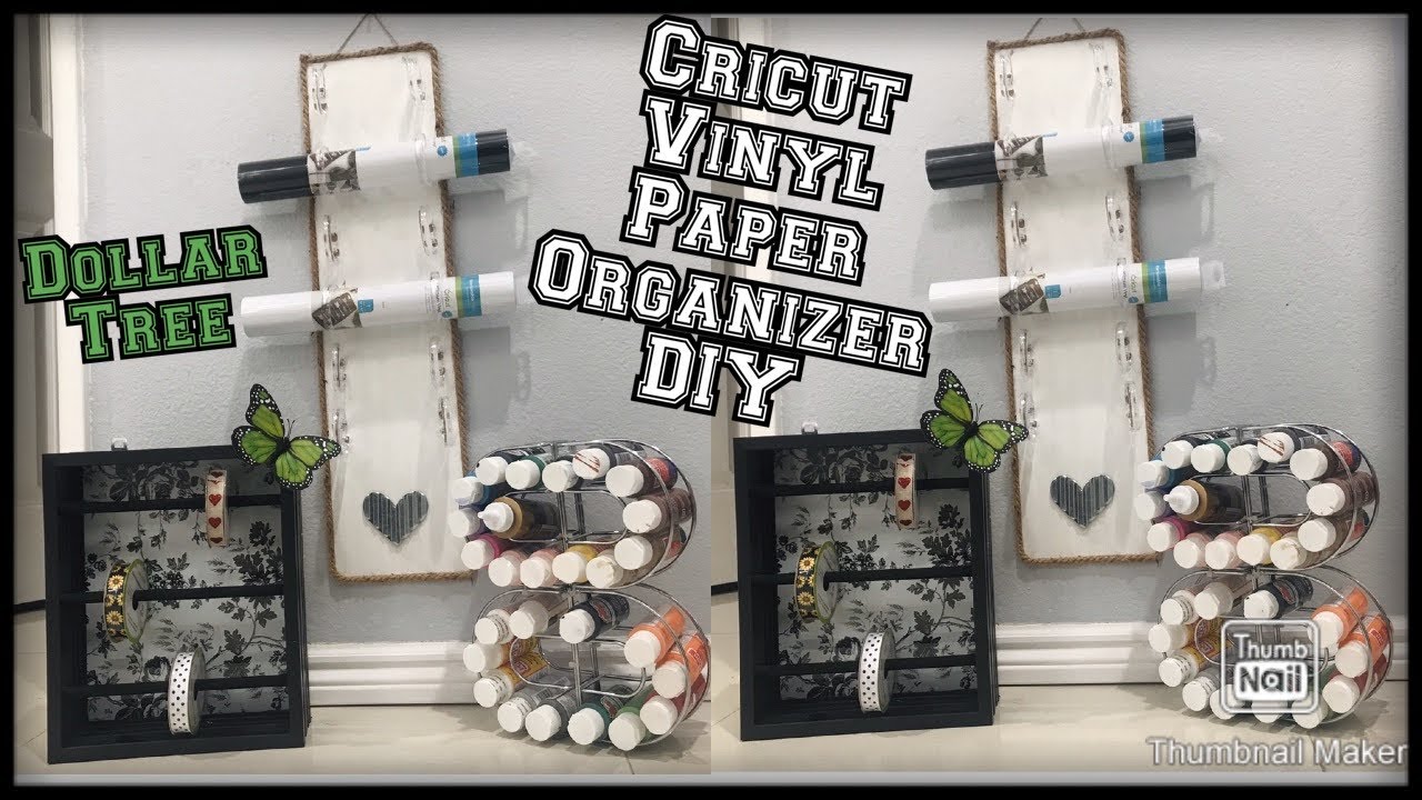 Органайзер для виниловой бумаги Cricut из магазина Dollar Tree / идеи для оформления и демонстрац...