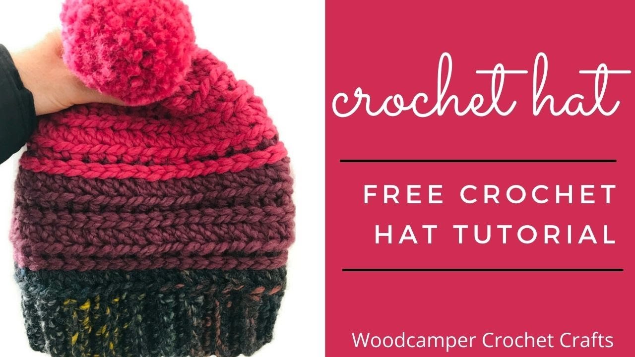 How to Crochet a Hat - Easy Crochet Tutorial (Lion Brand Wool Ease Thick & Quick Yarn)