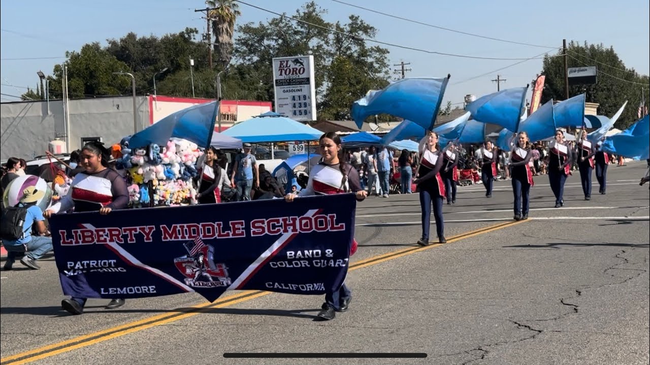 Liberty Middle School Patriot Marching Band -  Caruthers District Fair Parade 9-28-2024