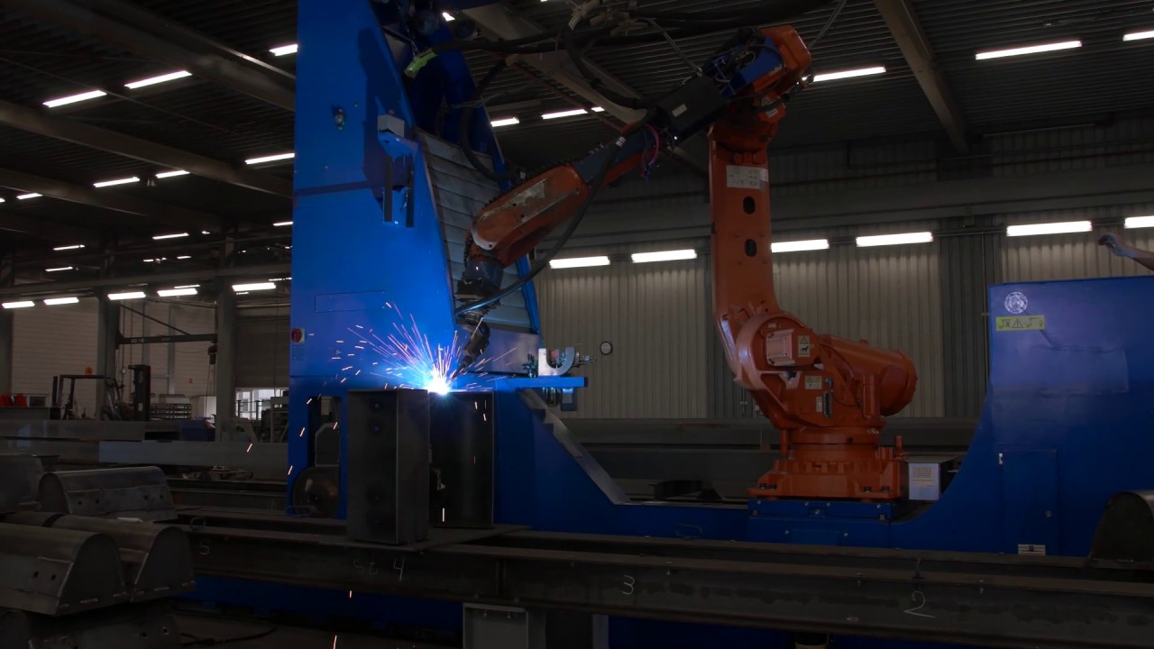 Multi-process robot on track
