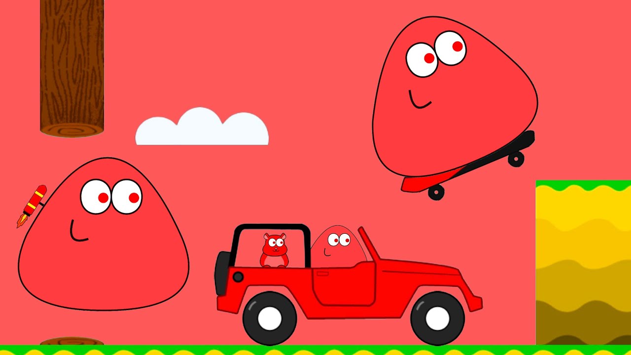 POU RED GAMEPLAY | Pou Vlogs