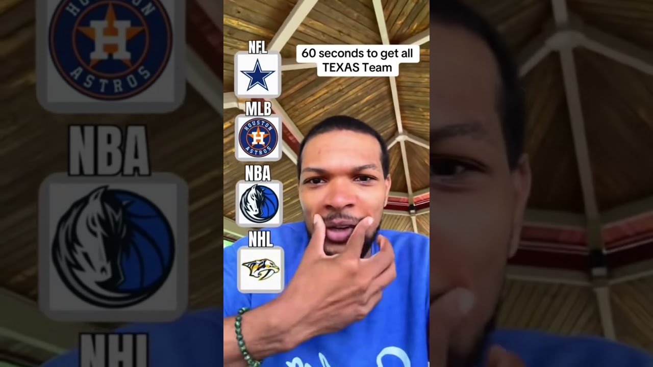 Can We Land ALL Texas Sports Teams in 60 SecondS 🏀🏈⚾️🏒